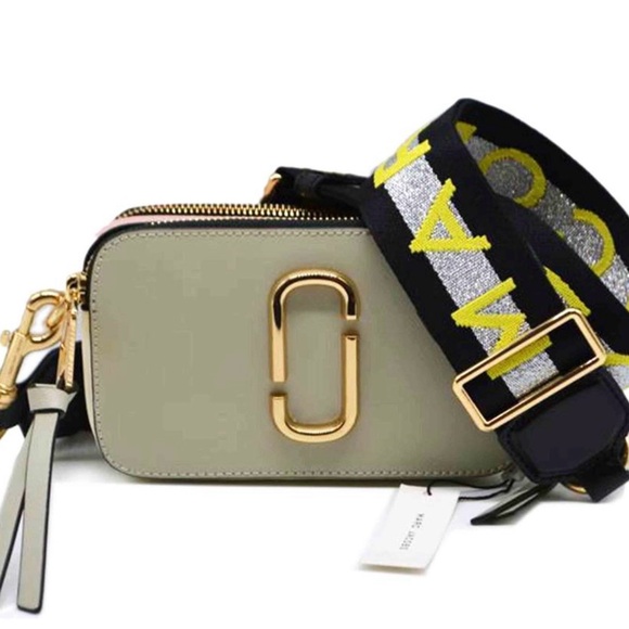 Marc Jacobs multi toned Crossbody snapshot Bag with Gold Accent - Picture 1 of 3